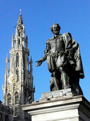 P. P. Rubens' statue, Antwerp (Belgium)