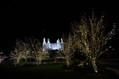 Lights at the Mormon Temple Visitors Center