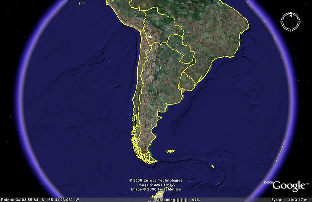Argentina vista desde Google Earth