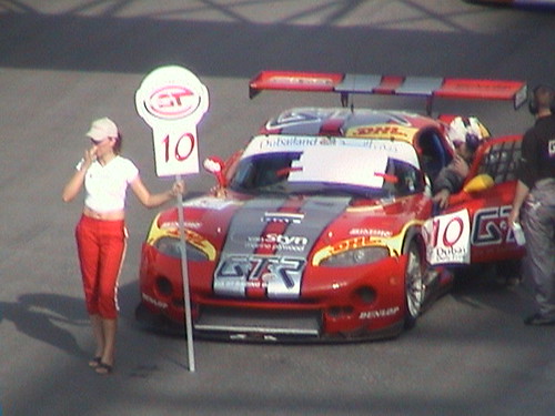 Dodge Viper With Paddock Girl! =)