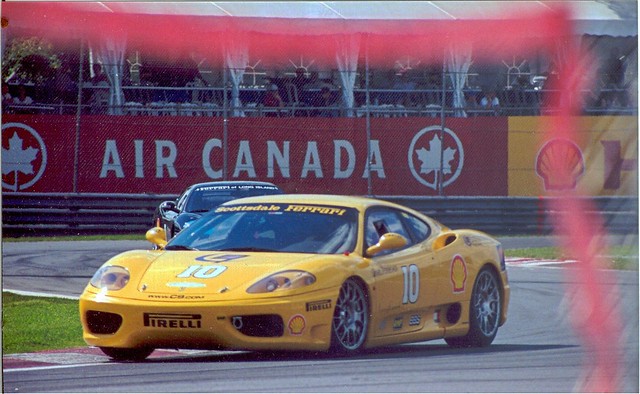 A yellow Ferrari 360 Modena Taken at Montreal's Circuit GillesVilleneuve