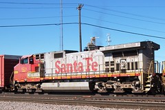 Railroad, Locomotive, BNSF- Santa Fe Colors
