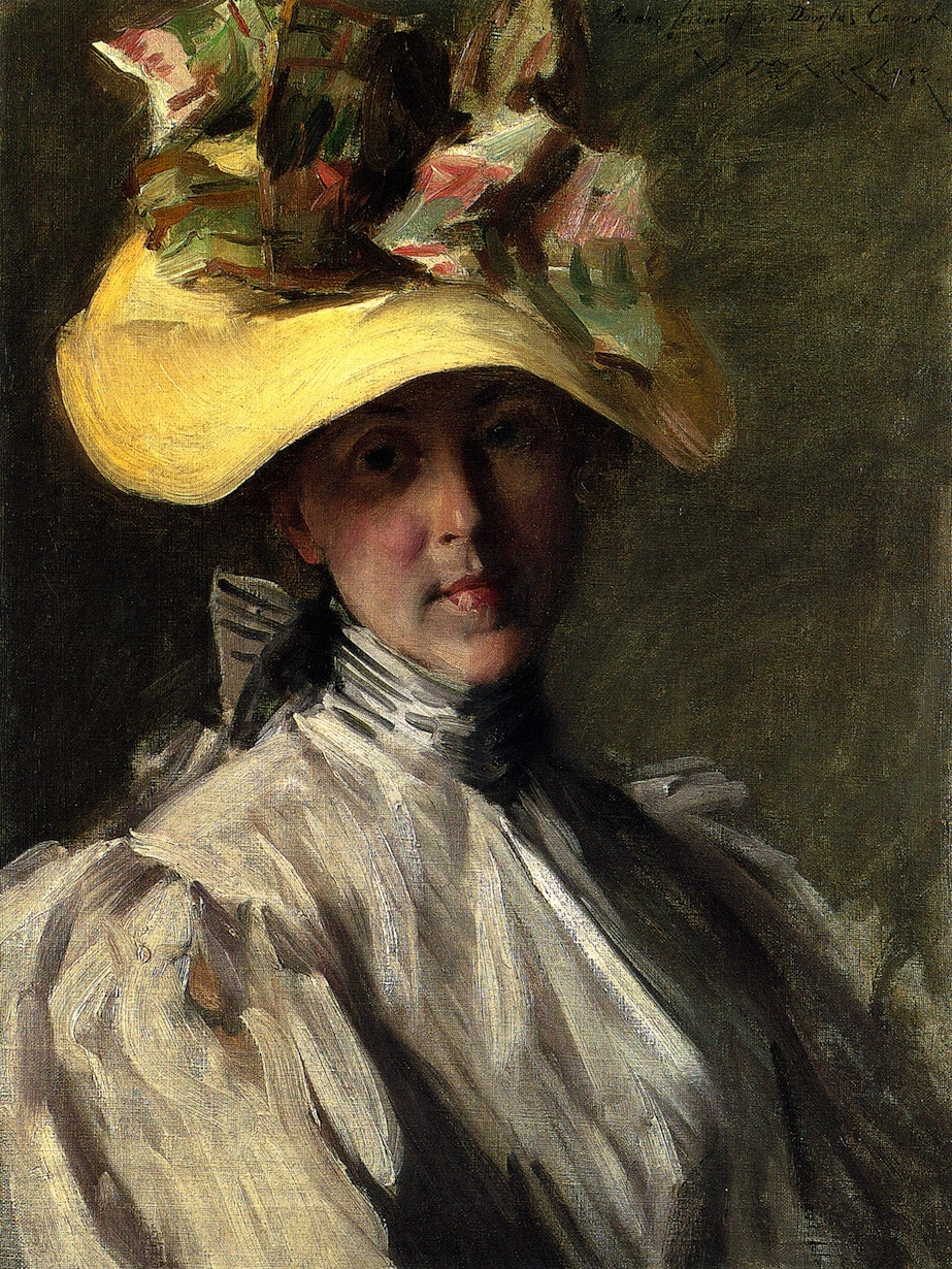 Woman with a Large Hat by William Merritt Chase, 1904
