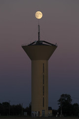 Moonrise over the Water Tower