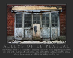 Back alleys, Le Plateau, Montréal