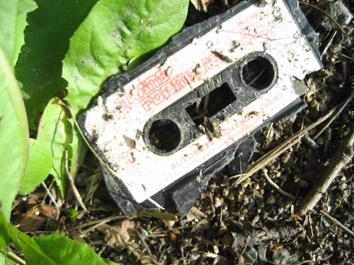 Discarded Transformers Cassette Tape At The Side Of The Road, Clarach Valley, 23-07-06