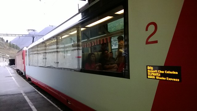 Glacier Express to St Moritz Switzerland