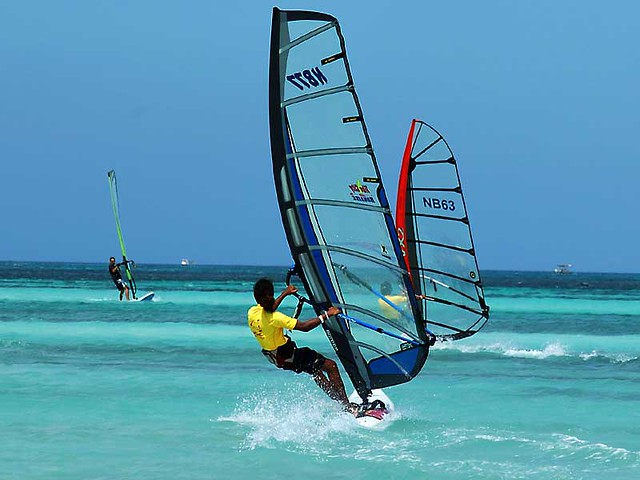 Windsurfing at Aruba