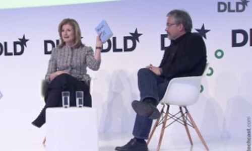 DLD17 session "Rest!!!" with Arianna Huffington