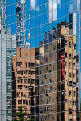 Toronto mosaic - HydroOne building reflection