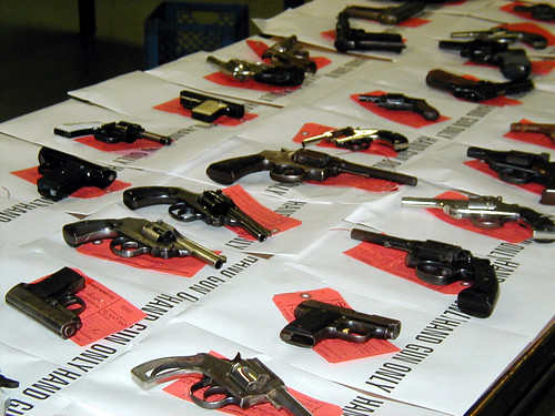 02-04-02 Gun Buyback at Precinct Station, Detroit, Michigan