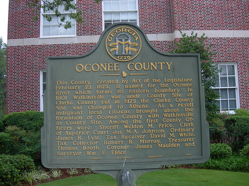 Oconee County Historic Sign by jimmywayne