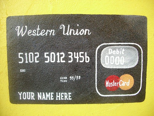 Hand-painted credit card