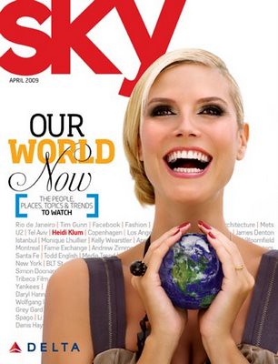 Heidi Klum Sky Magazine by Biilboard Hot 100