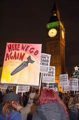 Don't bomb Syria Protest and die-in outside Parliament