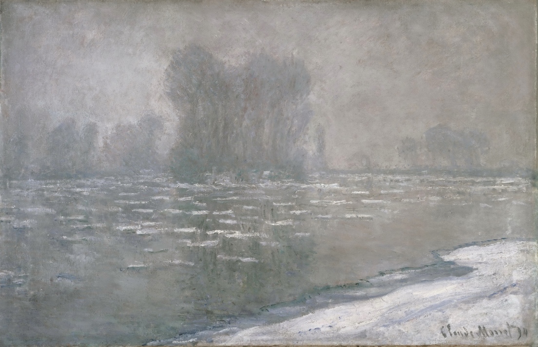 Ice Floes, Misty Morning by Claude Oscar Monet - 1894