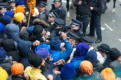 Sikhs protest outside Indian High Commission - 22 October 2015