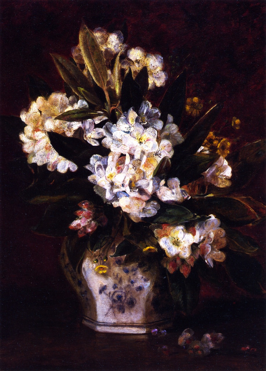 Still LIfe of Rhododendrons by Edward Lamson Henry, 1885
