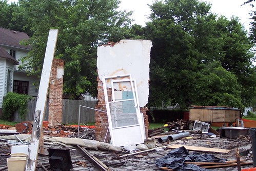 Demolished house in Marshall, 20050703