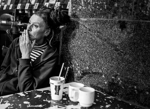 Woman on a Café