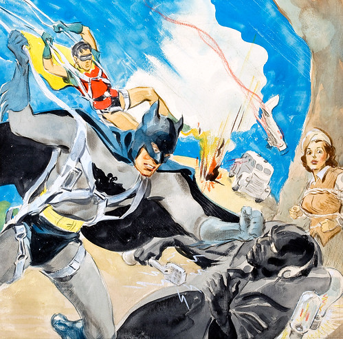 Batman and Robin (1949), movie poster illustration by Glenn Cravath