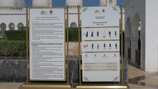 sheikh zayed mosque rues and guidelines for visitors