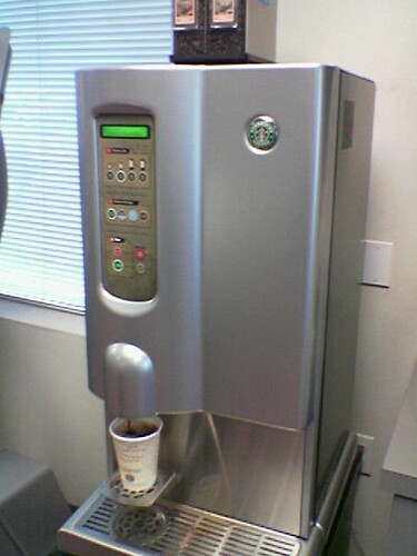 Starbucks coffee dispenser