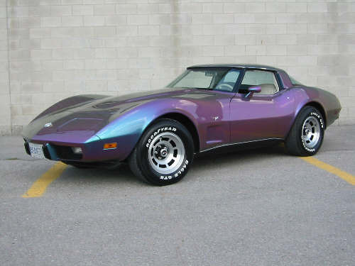 1978 Chevy Corvette Stingray car I LOVE this customer color metallic purple