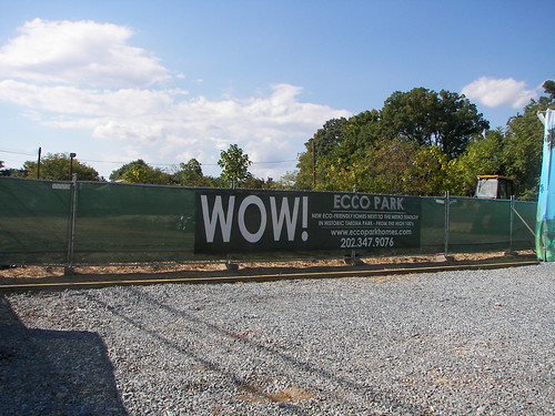 Ecco Park Condo promotion sign, Takoma DC