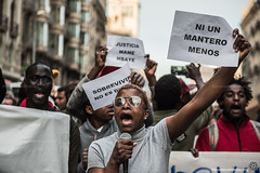 16_02_2018_Solidaridad mantera ante la muerte de Mame Mbaye en Madrid