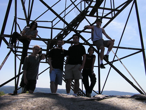 Group shot at the watch tower