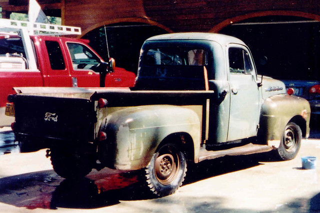 Before picture of my wife's 1951 Ford F1 pickup truck