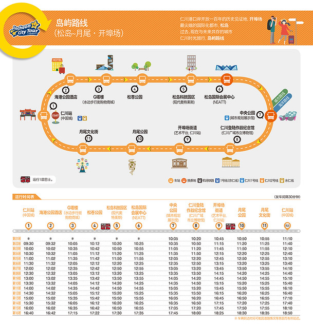 仁川觀光巴士路線圖-3