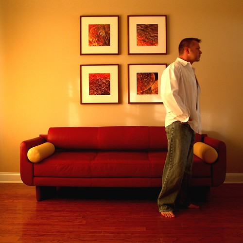 red sofa II by D.James | Darren J. Ryan