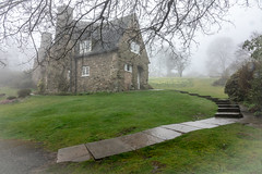Stoneywell on a foggy spring afternoon