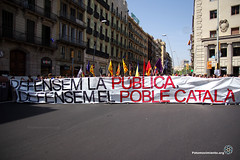 26_04_2018 Manifestación de estudiantes  en Barcelona