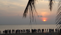 Tanjung Aru Beach Sunset