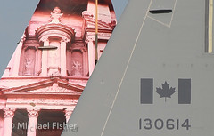 Canadian F-18 demo team visit to RNAY Yeovilton 2018