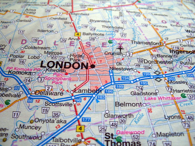 Map of London, Ontario