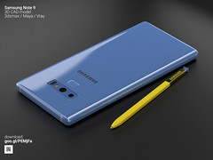 Samsung Note 9 - 3D model