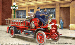 Fire Trucks - Colorized