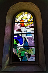 Church windows, Moutier, CH