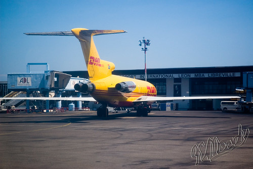 A previous DHL B727-200 in Libreville
