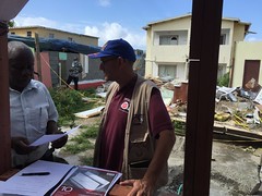 Rebuilding work in Sint Maarten, March 2018