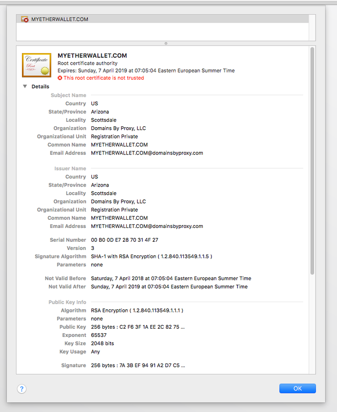 Người dùng DNS của Google, 8.8.8.8/8.8.4.4, mà đăng nhập vào MyEtherWallet.com có thể sẽ bị “hack”
