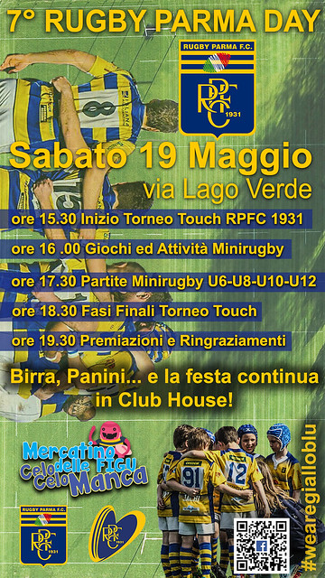 Locandina 7° Rugby Parma Day (Federico Uriati)