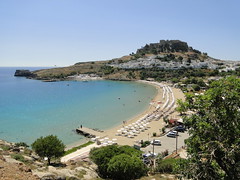 Lindos town and area, Rhodes, Greece