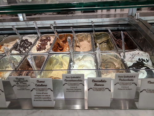 gelato selections along Via Toledo
