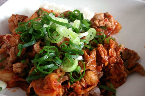 pork-kimchi donburi
