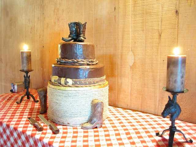 Cowboy Wedding Cake Here I'm experimenting with long exposure